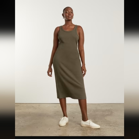 Everlane nwt The ’90s Rib Dress - Picture 1 of 5